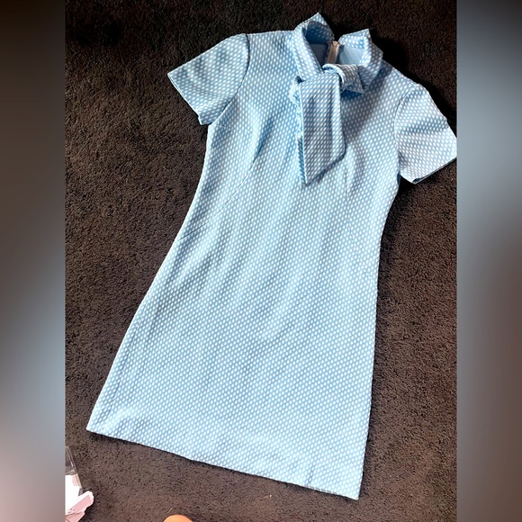 Vintage baby blue dress - Picture 1 of 3